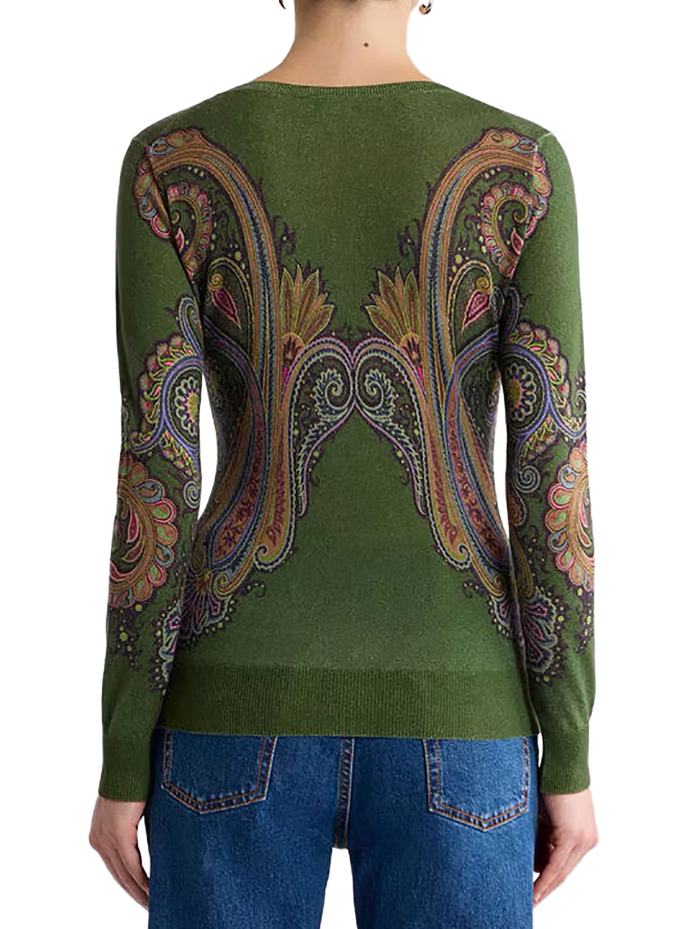 [Etro] T-shirts Long Sleeve FW26 WRKE0024AK171X0893 GREEN