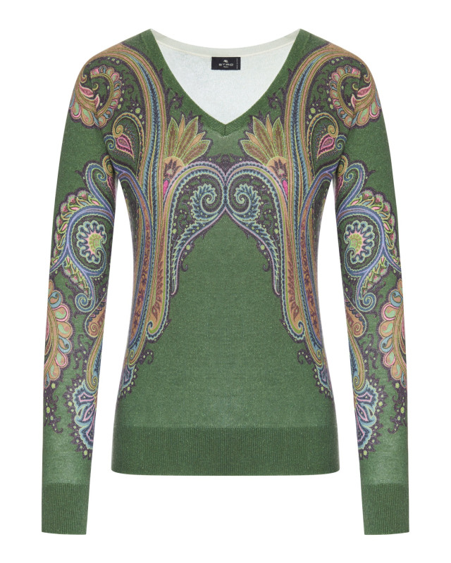 [Etro] T-shirts Long Sleeve FW26 WRKE0024AK171X0893 GREEN
