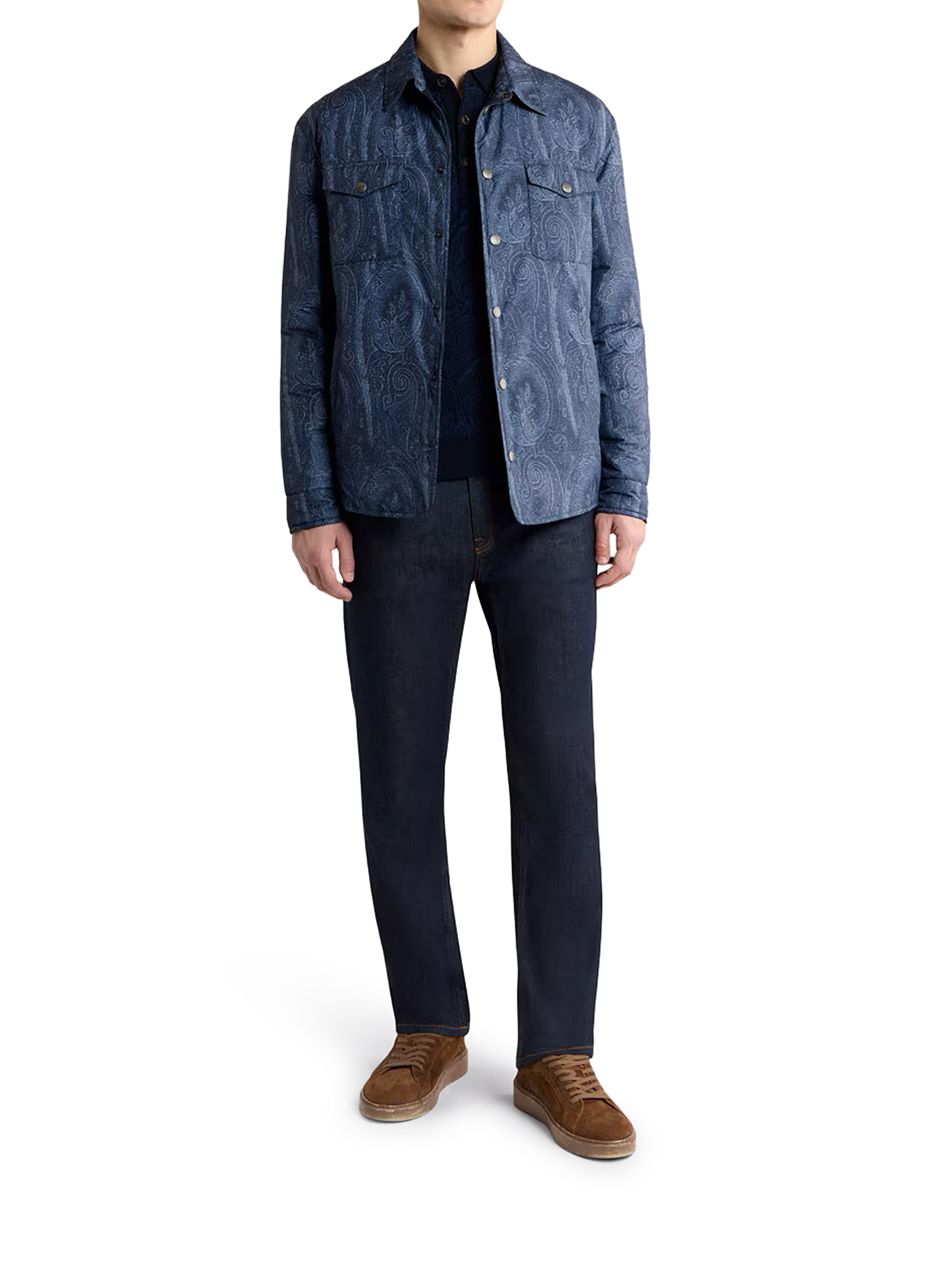 [Etro] Shirts Long Sleeve FW26 MRBA010999SASZ5X0883 BLUE