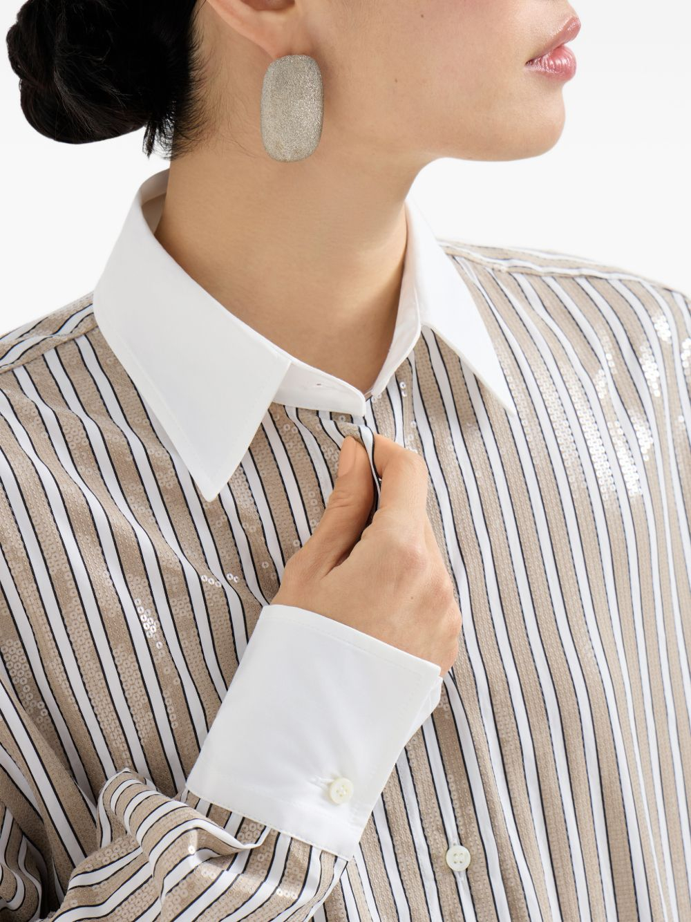 [Brunello Cucinelli] Shirts Long Sleeve SS26 MH749MX306C002