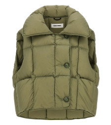 [Ienki Ienki] Down Vest FW25 COZYCLOUDVESTMICRORIBNYLONMICROOLIVEGREEN