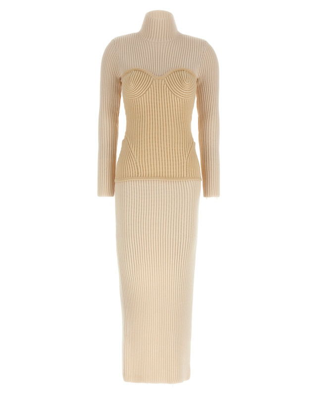 [JEAN PAUL GAULTIER] Long sleeve dress FW25 2503WDR005K0010103