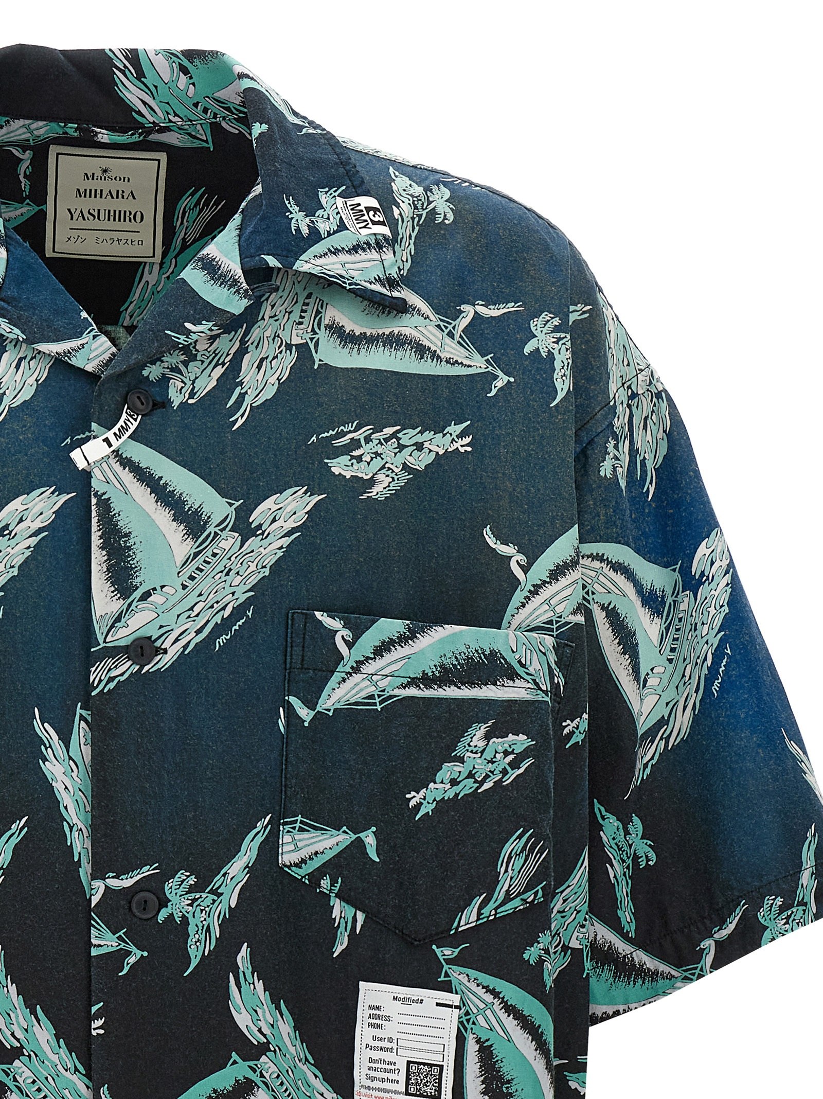 [Maison Mihara Yasuhiro] Shirts Short Sleeve SS25 J14SH187BLACK