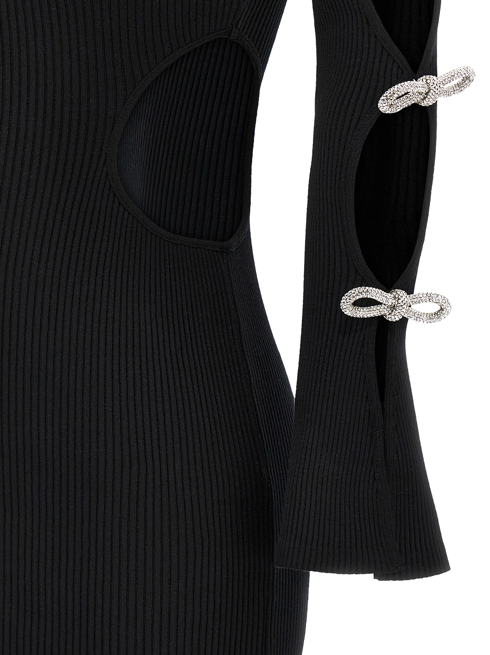 [MACH & MACH] Long sleeve dress SS25 R25KD111KNTBLKBLACK