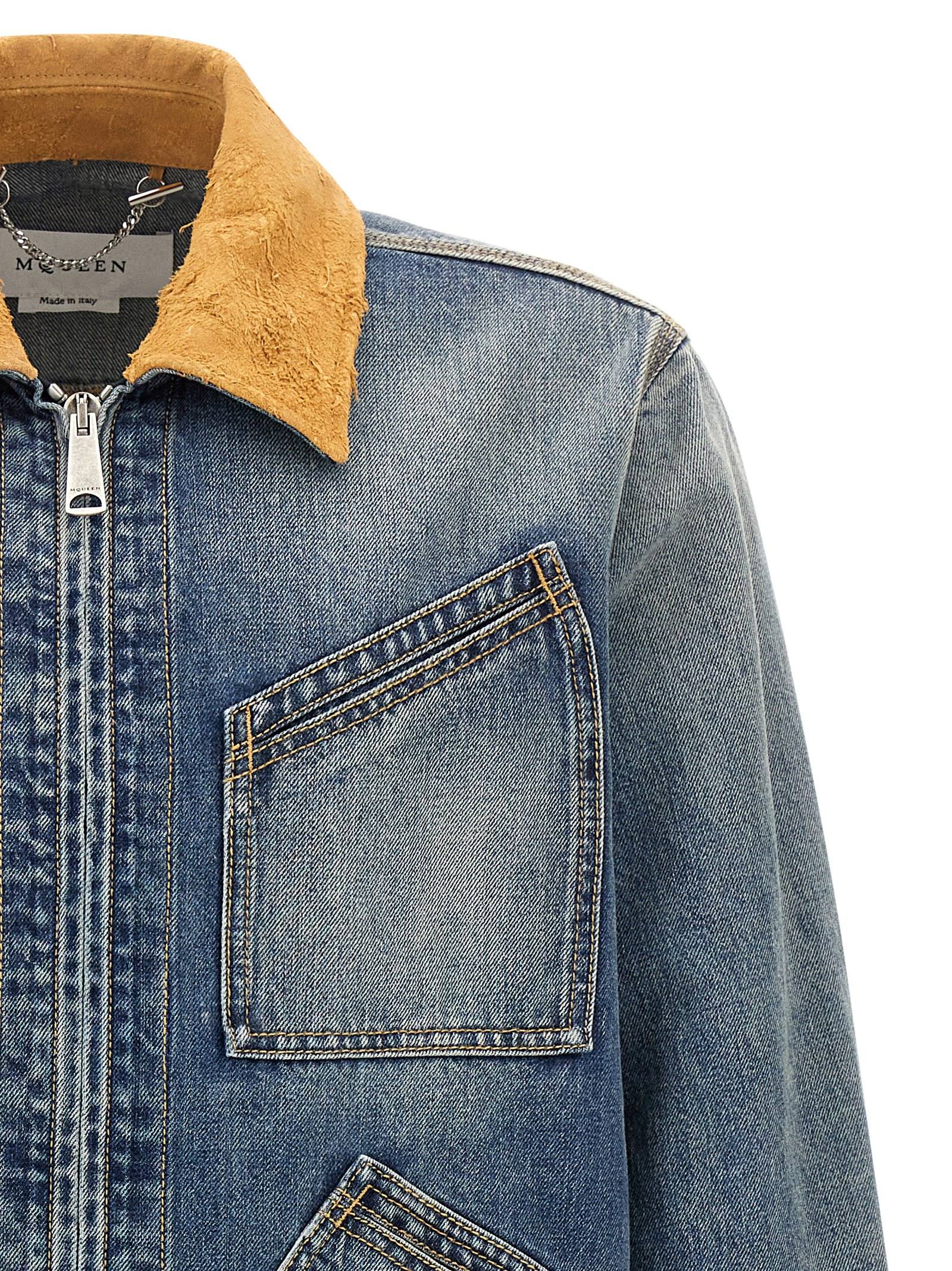 [McQueen] Denim jacket SS25 809777QTACM0439