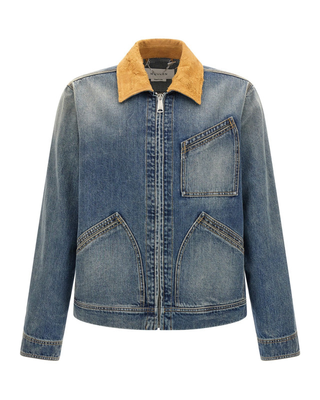 [McQueen] Denim jacket SS25 809777QTACM0439