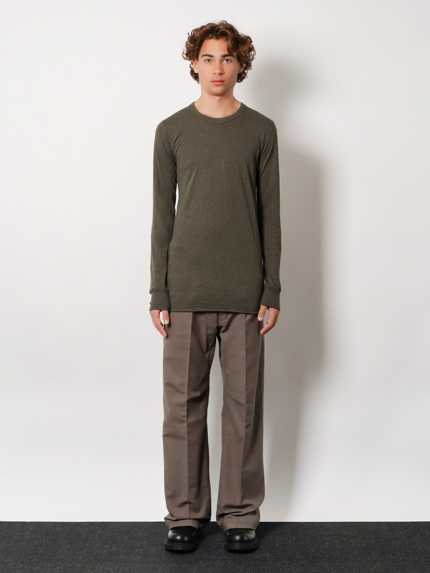 [Rick Owens] T-shirts Long Sleeve FW25 RU02E1252JR25