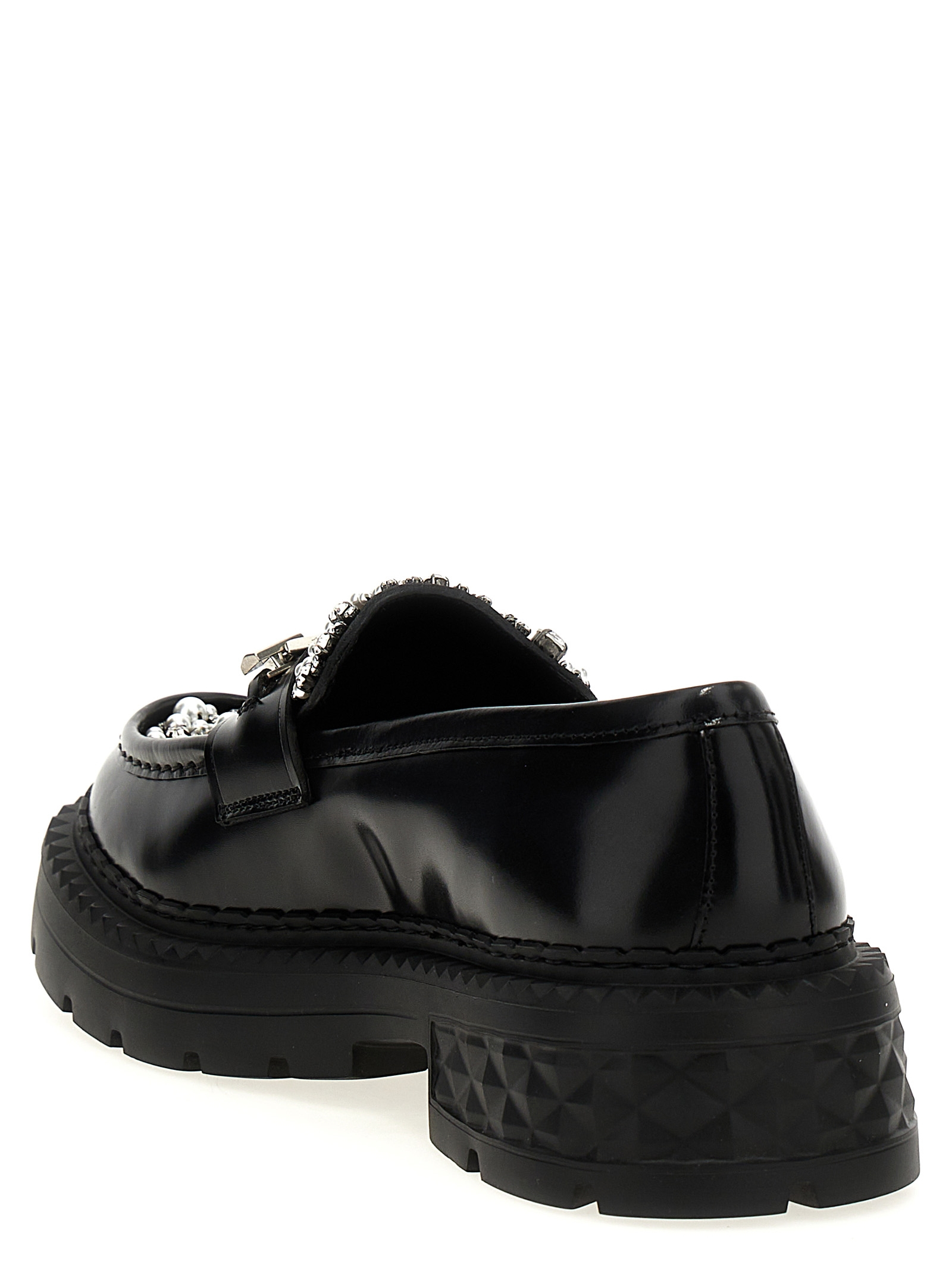 [Jimmy Choo] Loafer SS25 MARLOWDIAMONDFJWVBLACKCRYSTAL