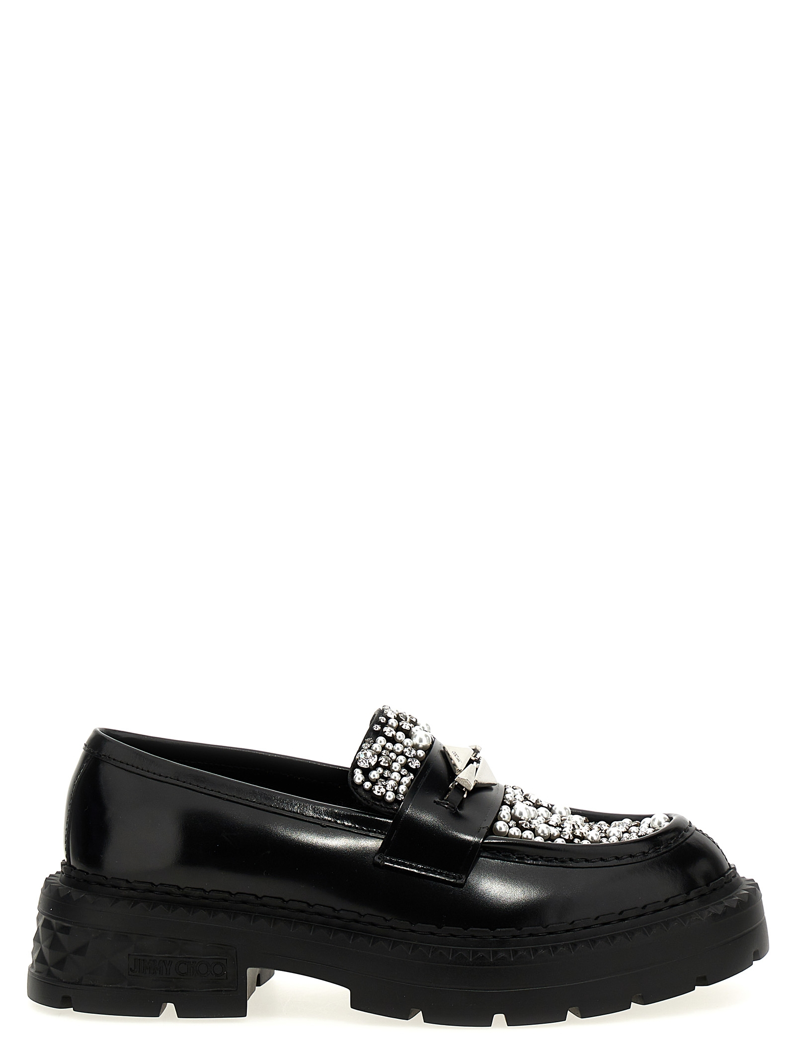 [Jimmy Choo] Loafer SS25 MARLOWDIAMONDFJWVBLACKCRYSTAL