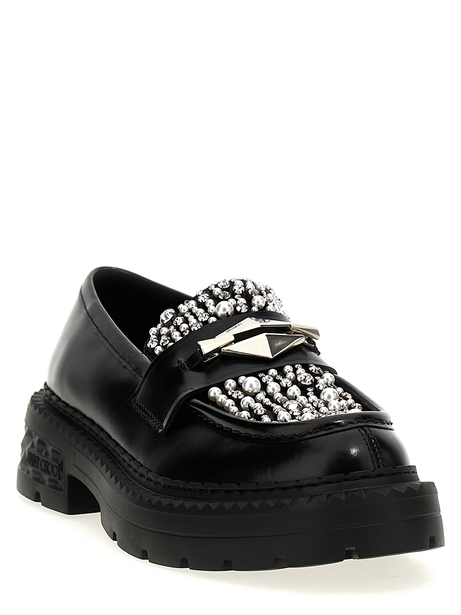 [Jimmy Choo] Loafer SS25 MARLOWDIAMONDFJWVBLACKCRYSTAL