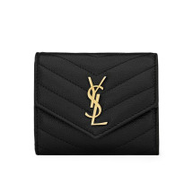 [Saint Laurent] Wallet FW26 692061BOW011000 BLACK