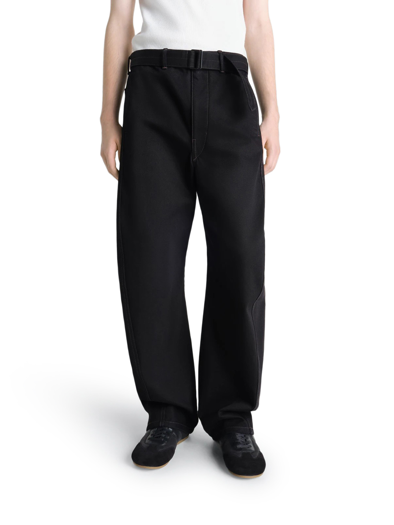 [LEMAIRE] Trousers FW26 PA326LD1055BK999 BLACK