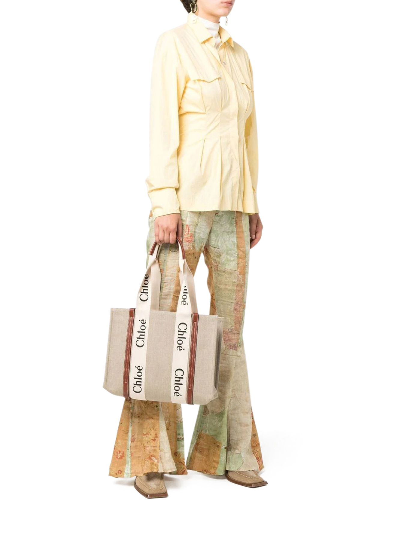 [Chloe] Tote bag FW26 CHC22AS383I2690U WHITE BROWN 1