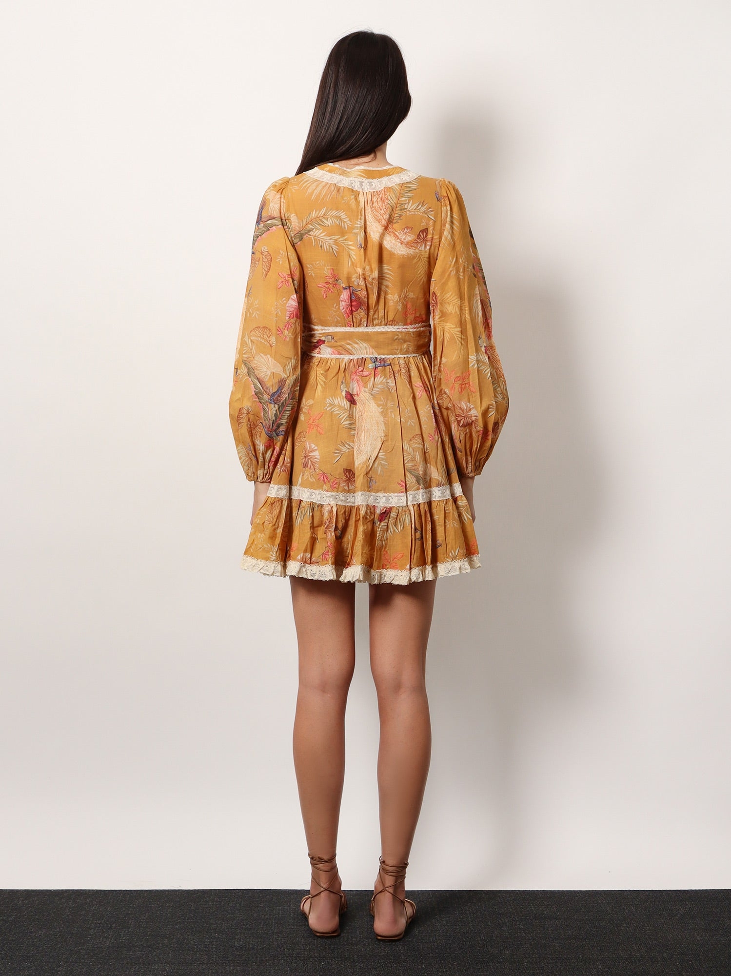 [Zimmermann] Long sleeve dress FW25 3245DSS253MTDPFL