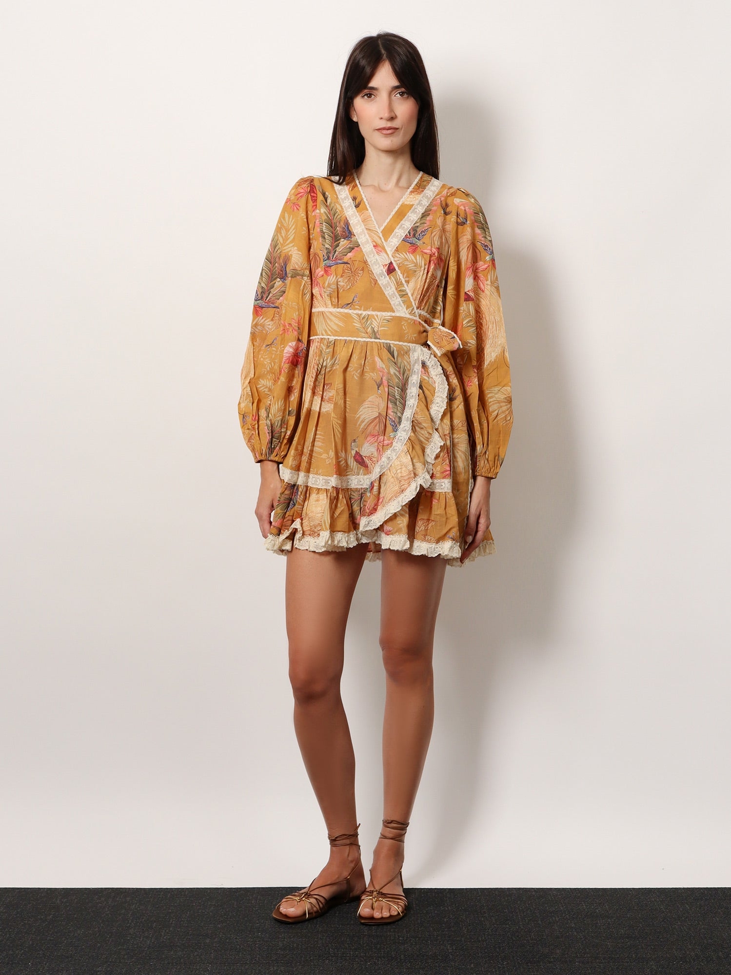 [Zimmermann] Long sleeve dress FW25 3245DSS253MTDPFL