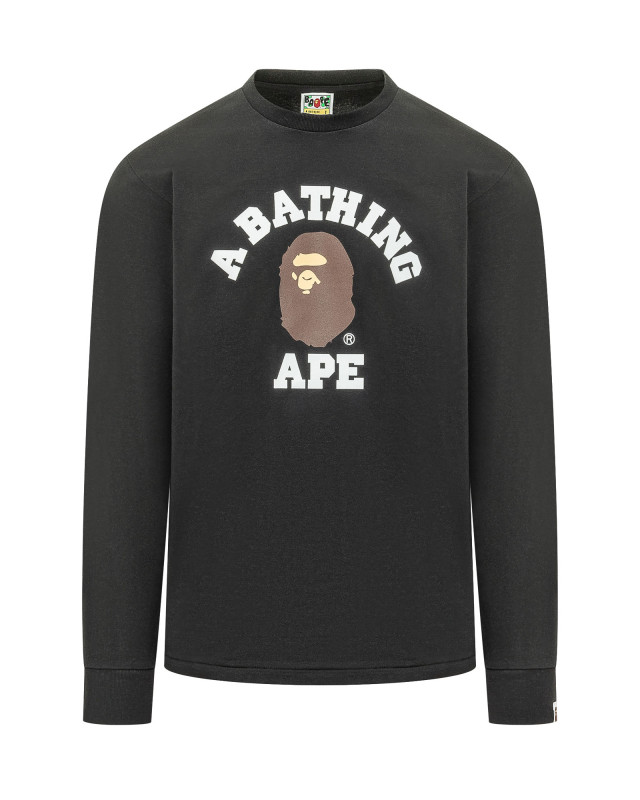 [BAPE] T-shirts Long Sleeve SS26 001LTM301011M BLACK