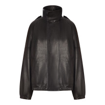 [Saint Laurent] Leather Jacket FW26 858507YCNF21000 NOIR