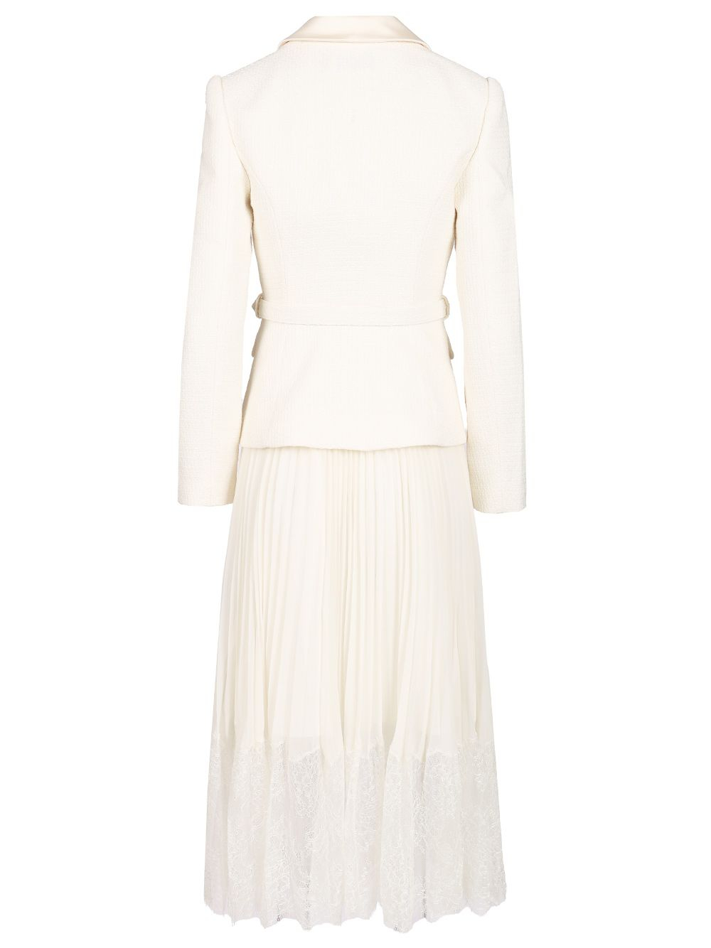 [Self-portrait] Long sleeve dress CO PF26-144M-CCREAM
