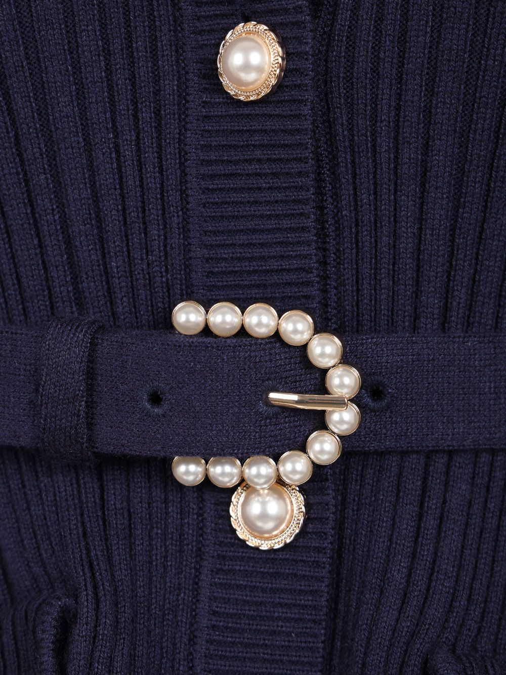 [Self-portrait] Knitwear CO PF26-131C-NNAVY