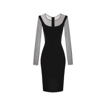 [ELISABETTA FRANCHI] Long sleeve dress SS26 AB89862E2110