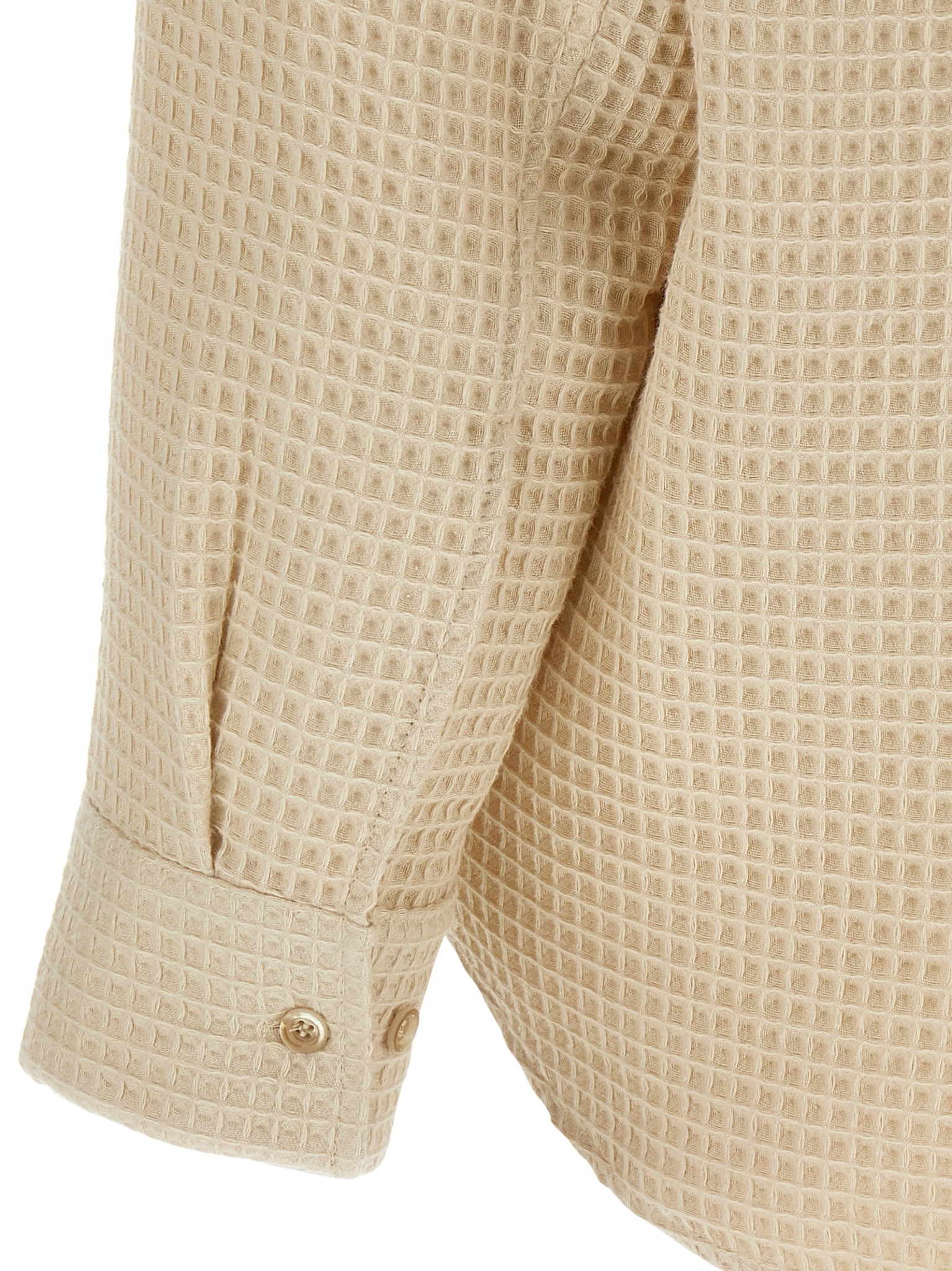 [Sefr] Shirts Long Sleeve FW25 MFW25OSEARYIVORYWAFFLE