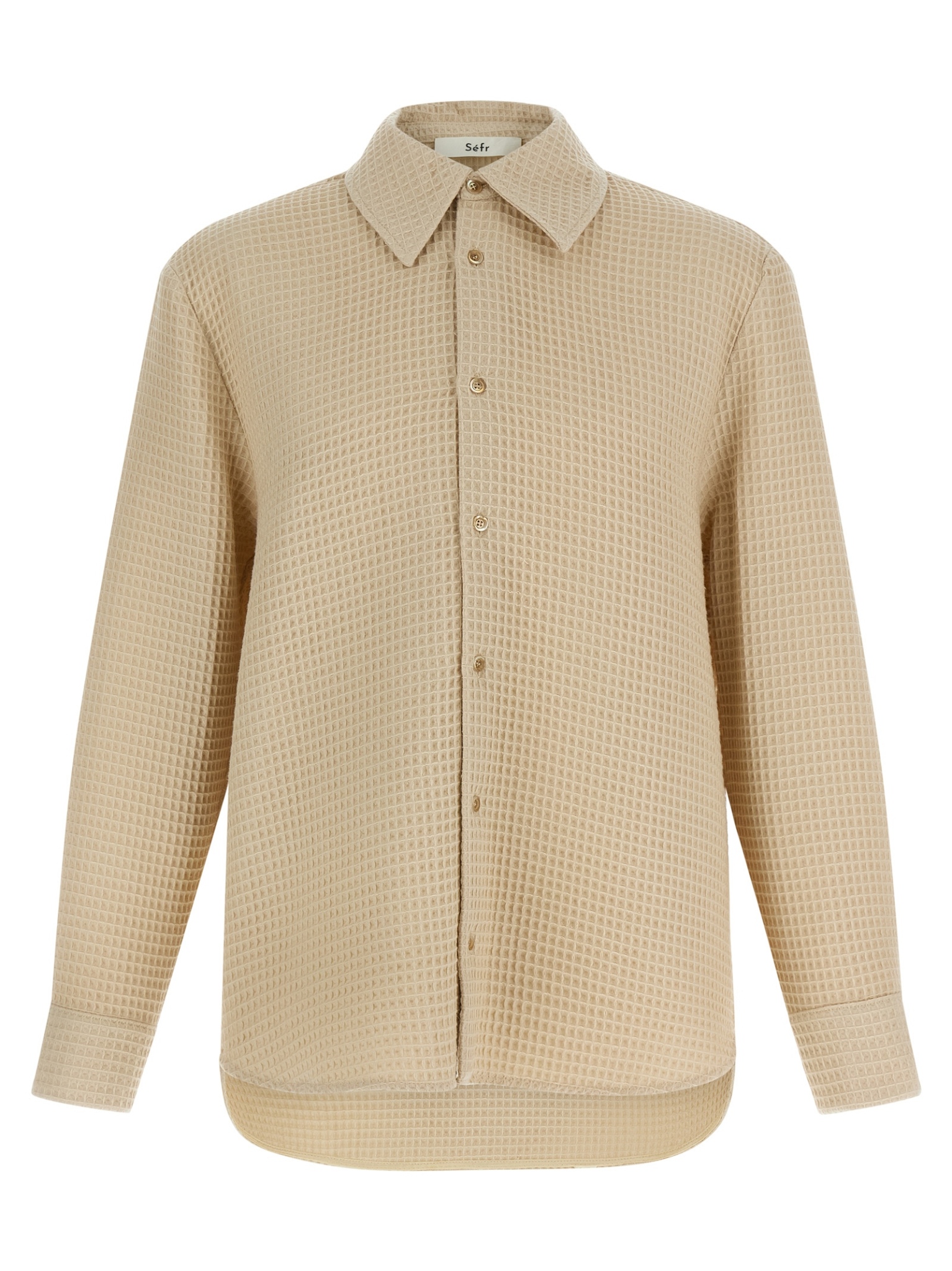 [Sefr] Shirts Long Sleeve FW25 MFW25OSEARYIVORYWAFFLE