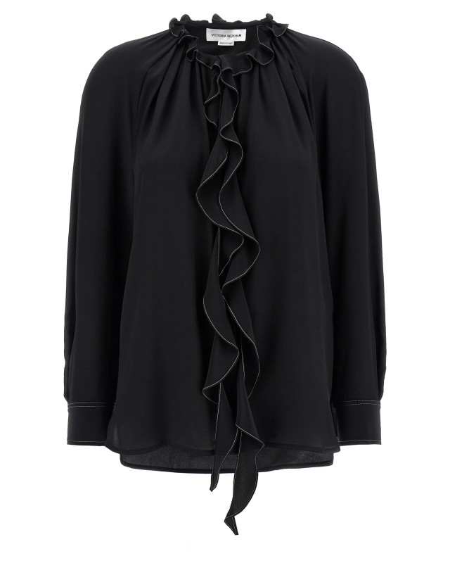 [VICTORIA BECKHAM] Shirts Long Sleeve SS25 1125WSH006158ABLACK