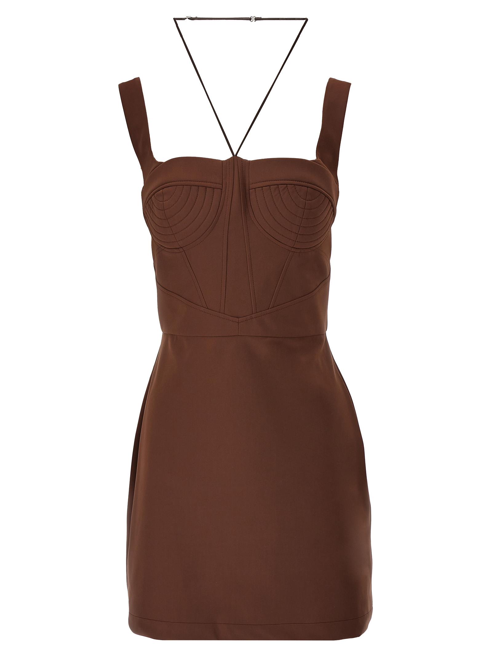 [Nensi Dojaka] Sleeveless dress SS25 NDSS25DR243BROWN