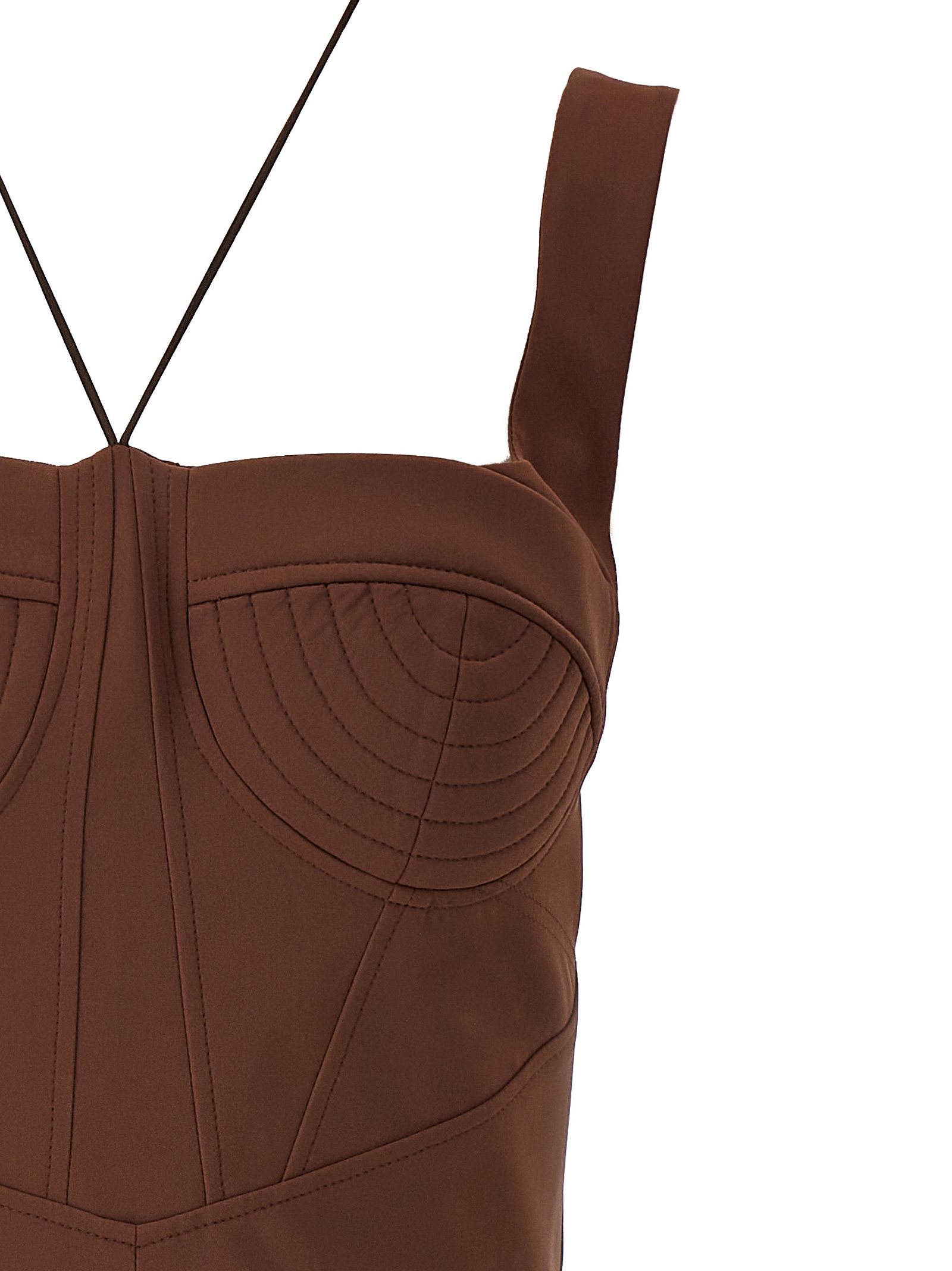 [Nensi Dojaka] Sleeveless dress SS25 NDSS25DR243BROWN