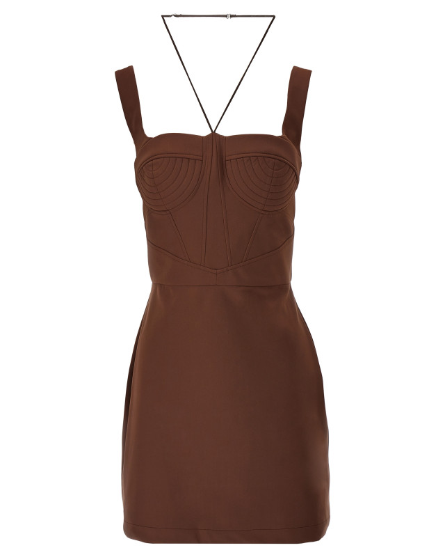[Nensi Dojaka] Sleeveless dress SS25 NDSS25DR243BROWN