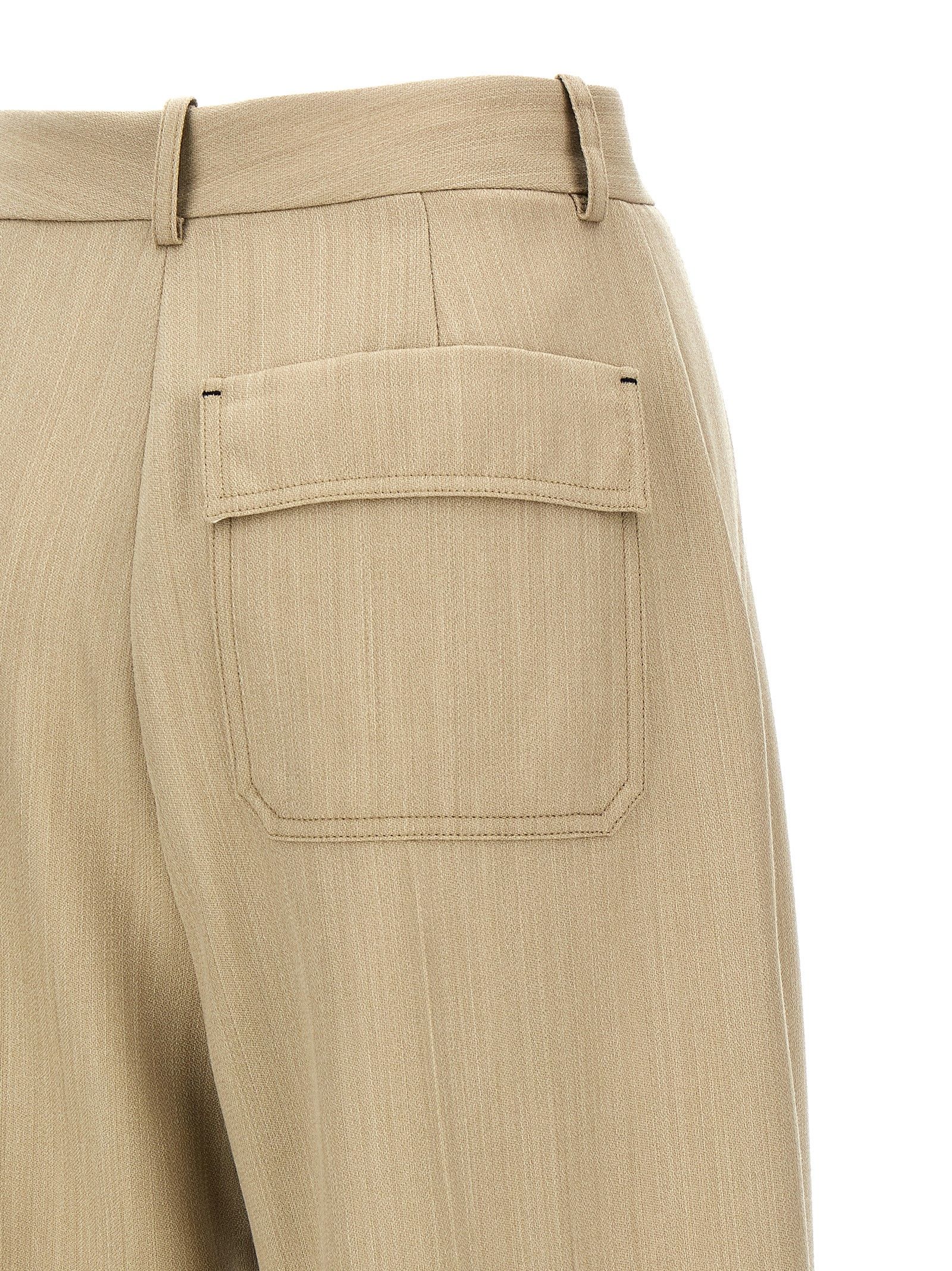 [VICTORIA BECKHAM] Trousers SS25 1125WTR006059AALMOND