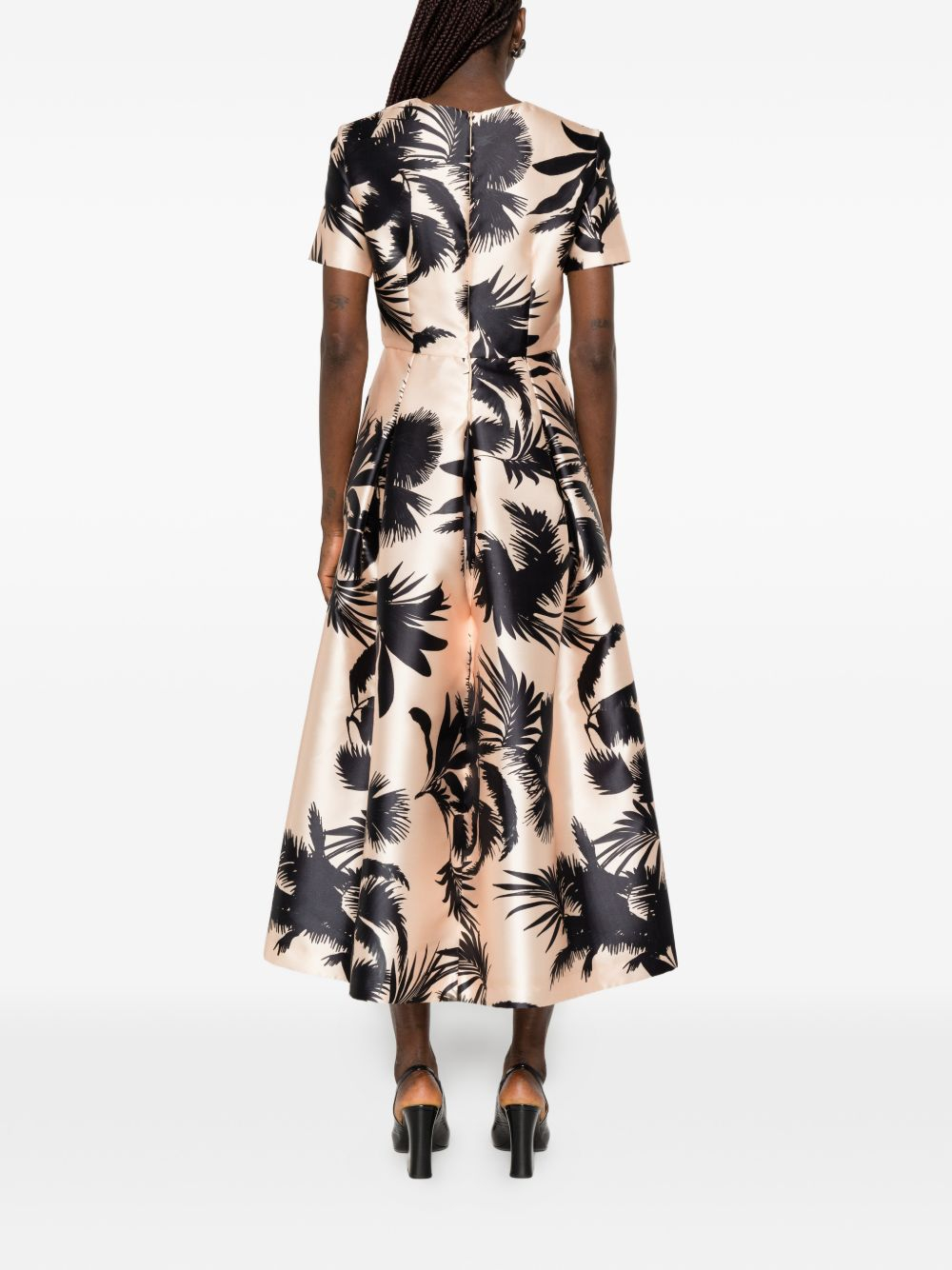 [LUNATICA MILANO] Short sleeve dress SS26 DRESSSKPALMBLACK