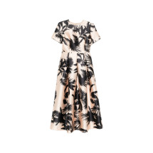 [LUNATICA MILANO] Short sleeve dress SS26 DRESSSKPALMBLACK