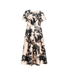 [LUNATICA MILANO] Short sleeve dress SS26 DRESSSKPALMBLACK