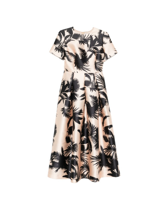 [LUNATICA MILANO] Short sleeve dress SS26 DRESSSKPALMBLACK