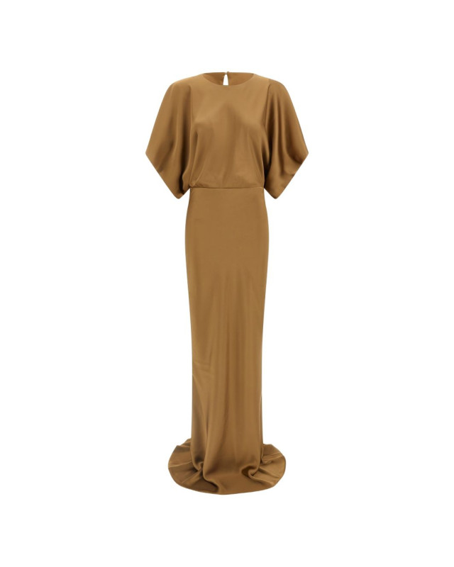 [Norma Kamali] Short sleeve dress SS26 ST4253SAR34870CAMEL