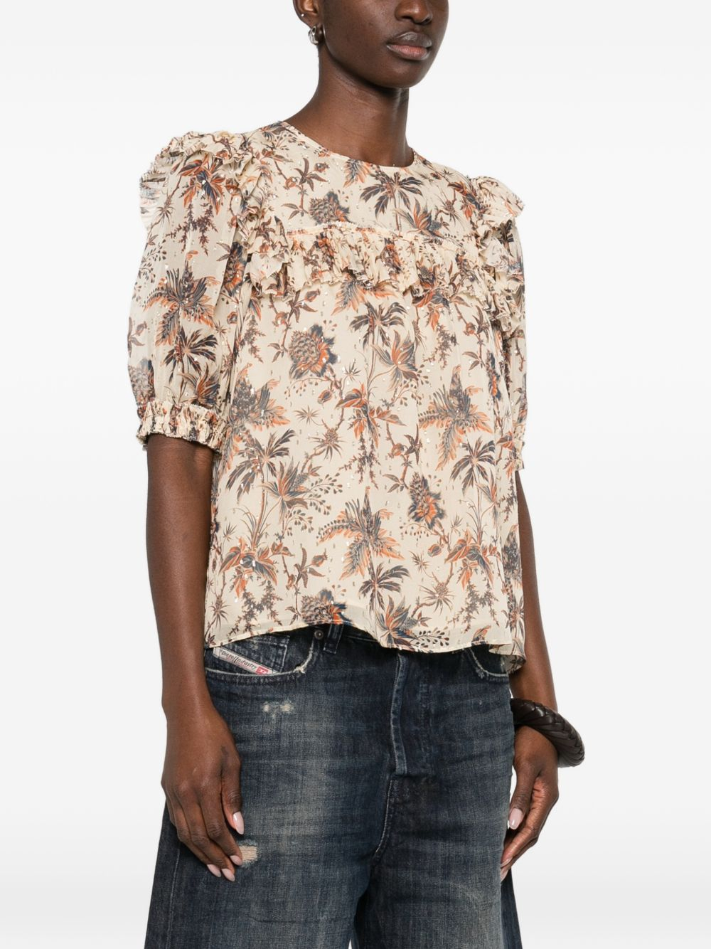[ULLA JOHNSON] T-shirts Short Sleeve SS26 PS260225CAM