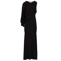 [Self-portrait] Long sleeve dress CO PF26-081X-BBLACK