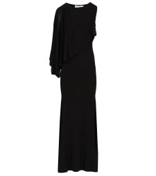 [Self-portrait] Long sleeve dress CO PF26-081X-BBLACK