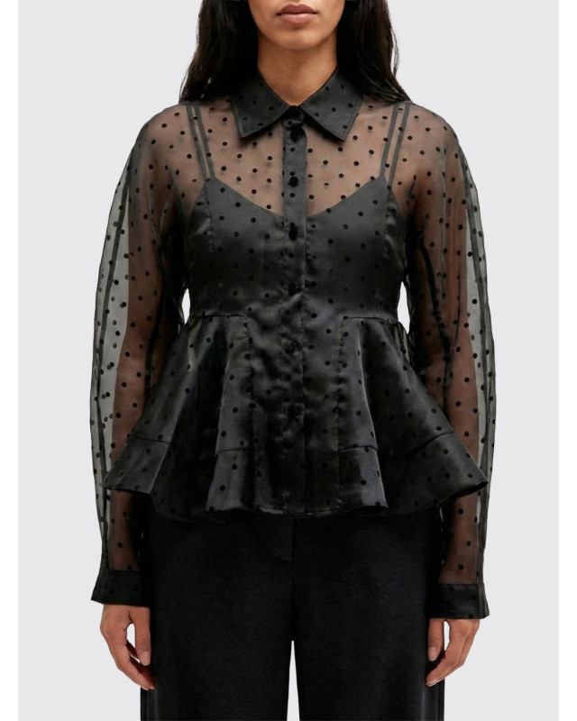 [GANNI] Shirts Long Sleeve SS26 A1040083 099