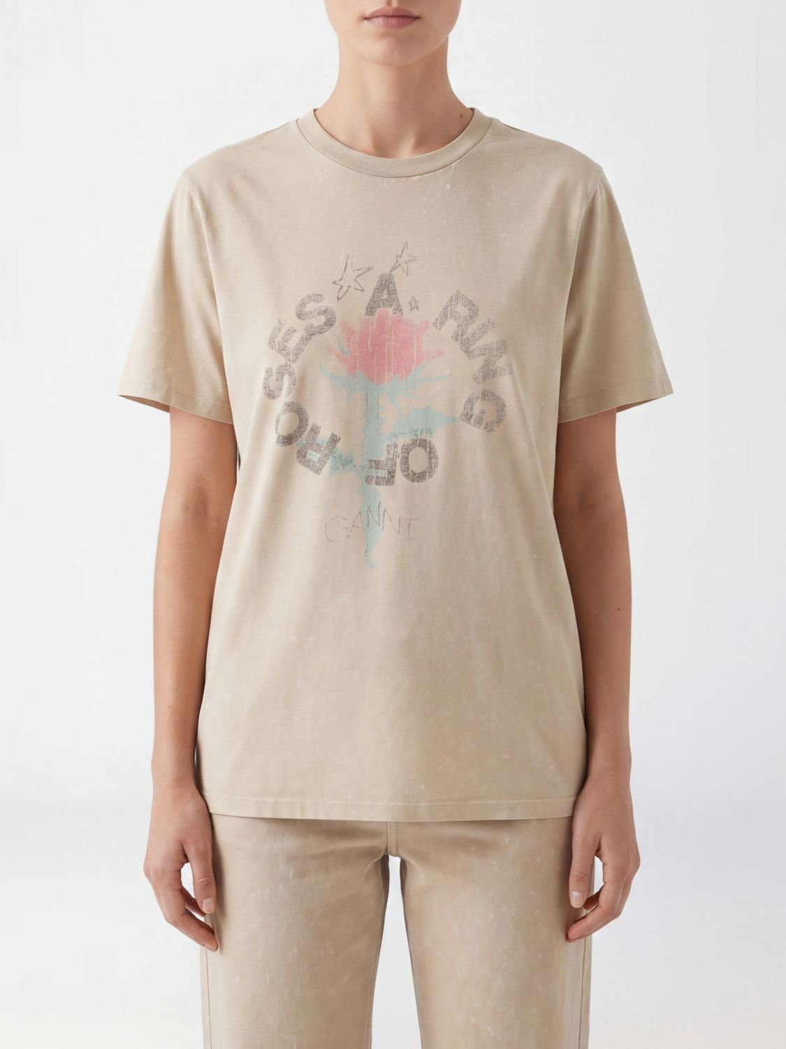 [GANNI] T-shirts Short Sleeve SS26 A1050152 883