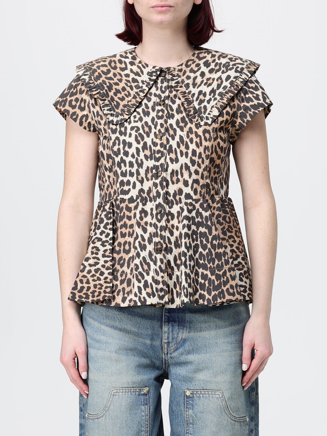[GANNI] Shirts Long Sleeve SS26 A1040120 859