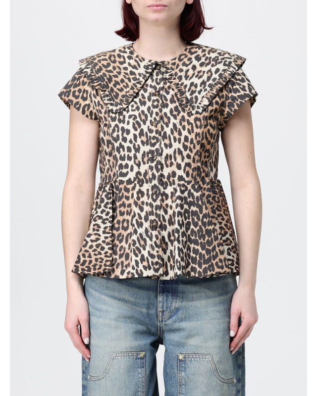 [GANNI] Shirts Long Sleeve SS26 A1040120 859