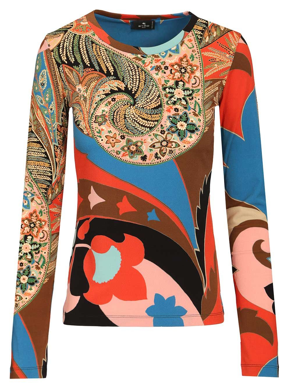 [Etro] T-shirts Long Sleeve SS26 WRJB0011AKI45X0861