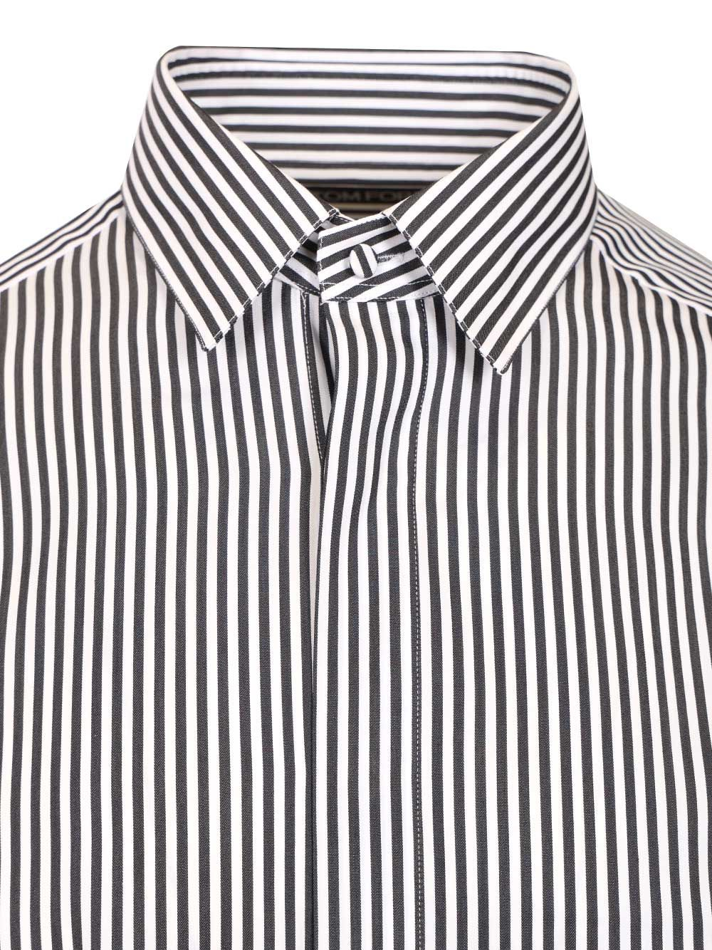[Tom Ford] Shirts Long Sleeve SS26 HRVF01-CSP16WNA