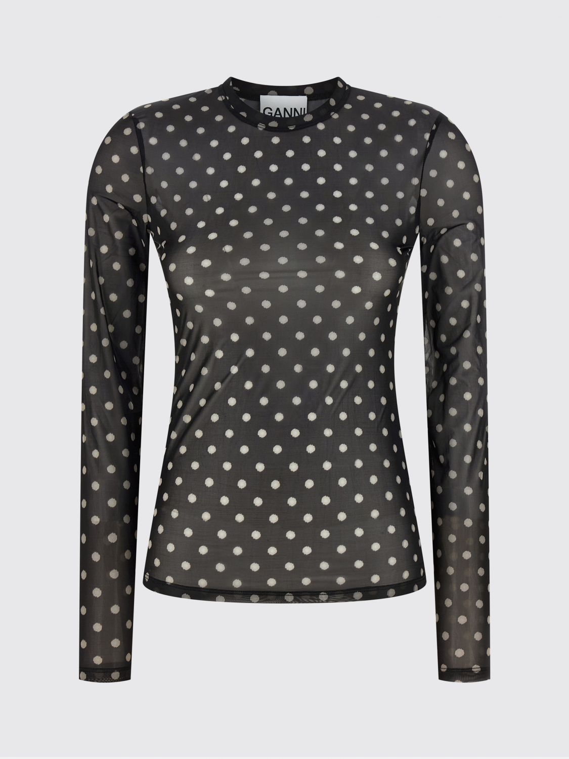 [GANNI] T-shirts Long Sleeve SS26 A1040076 099