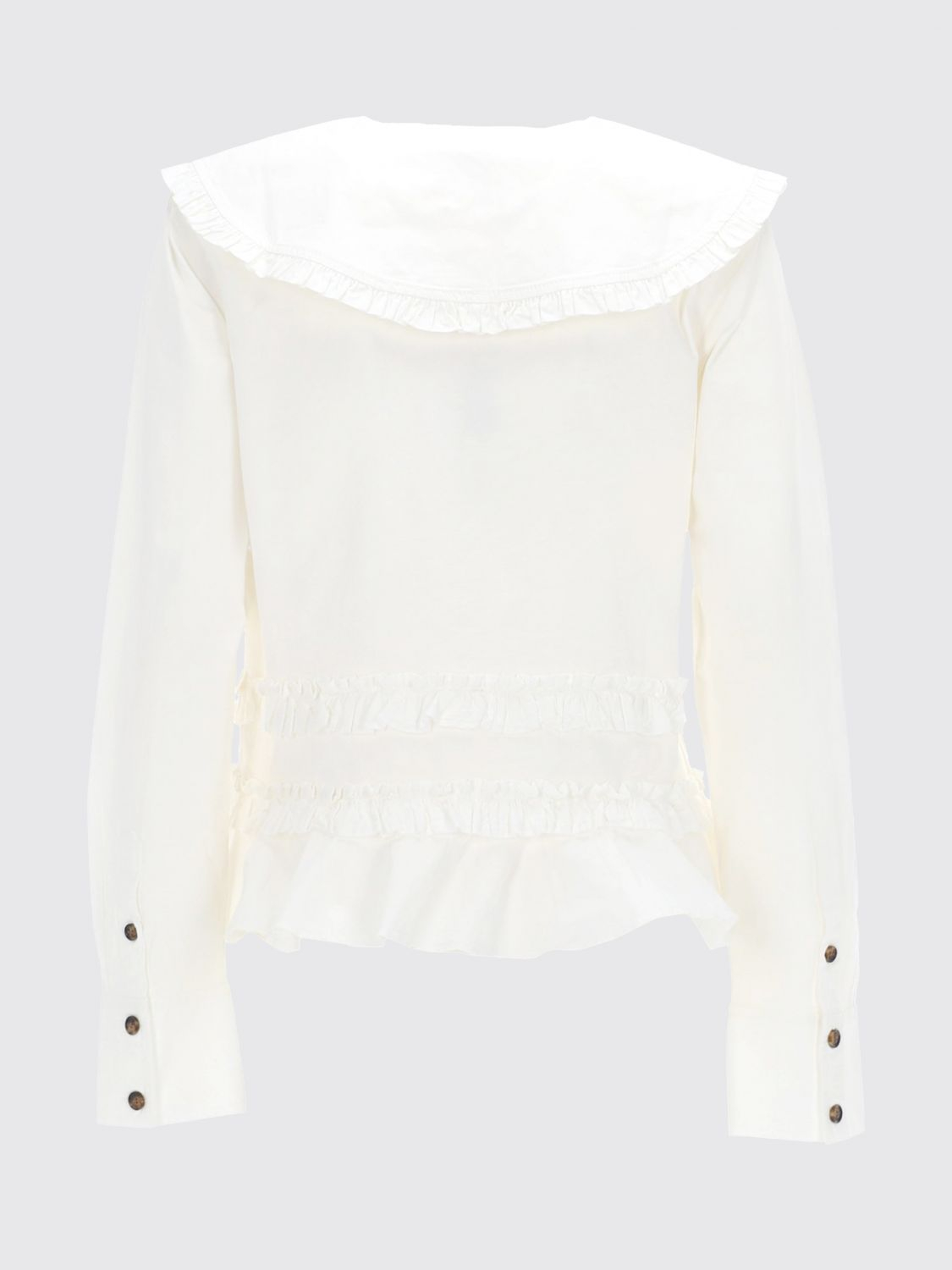 [GANNI] Shirts Long Sleeve SS26 A1040096 ZZ8