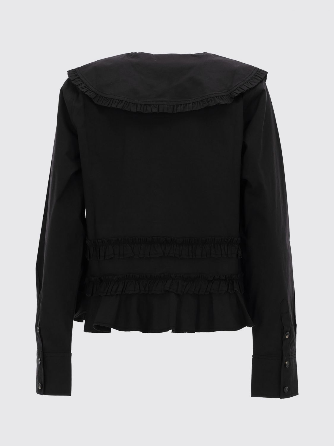 [GANNI] Shirts Long Sleeve SS26 A1040096 099