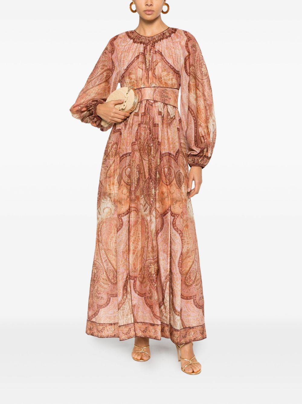 [Zimmermann] Long sleeve dress SS26 5947DRS262TBML