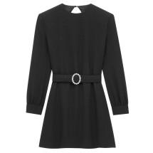 [Saint Laurent] Long sleeve dress FW25 819619Y012W1000
